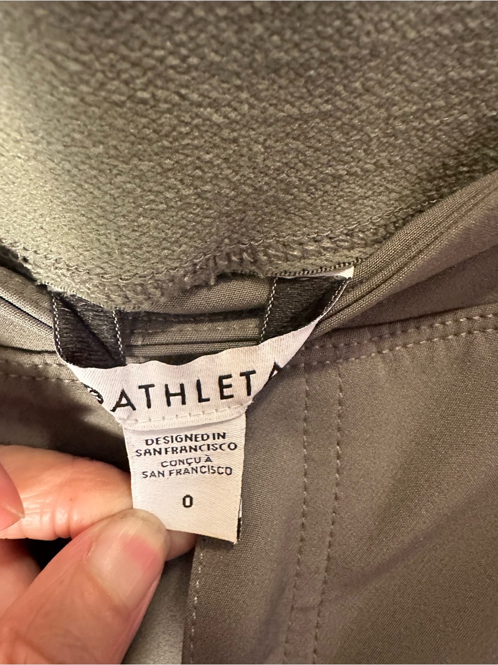Athleta Olive Green Cargo Jogger Pants with Zip Pockets - Picture 2 of 7